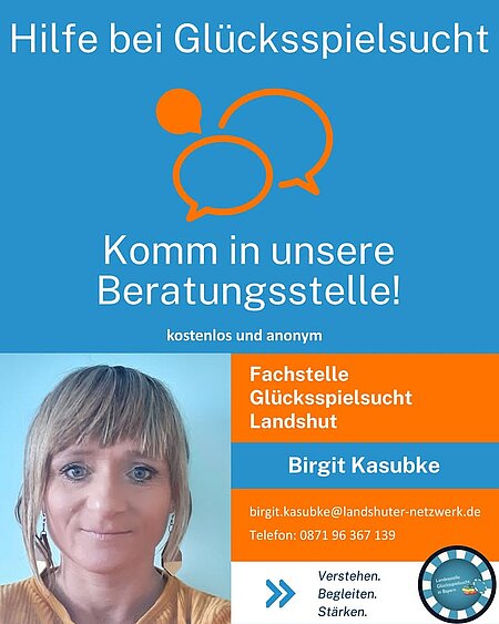 Hilfe bei Glücksspielsucht - kommt in unsere Beratungsstellen. 

www.lsgbayern.de